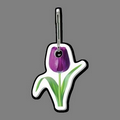 Tulip Shaped Tag W/ Zipper Clip